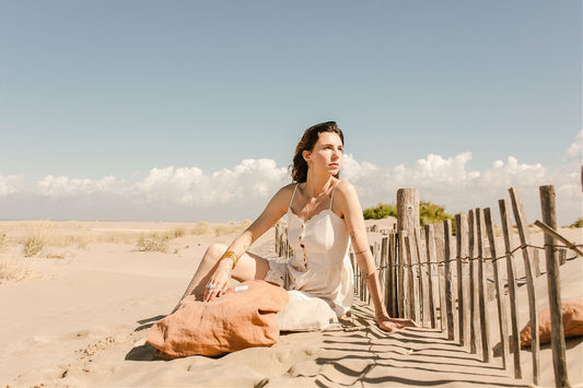 sac de plage XXL en lin