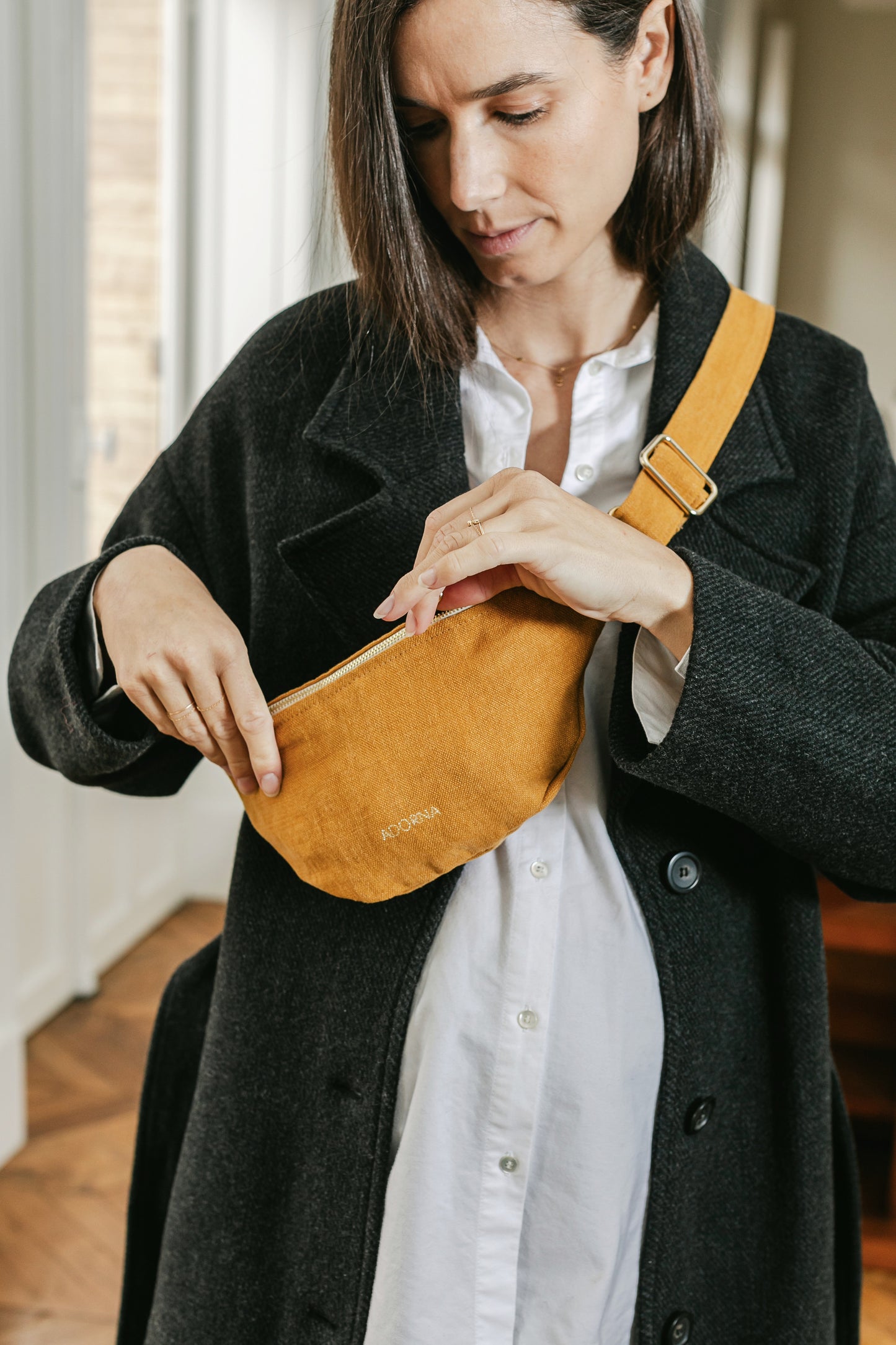 Agathe, le sac banane en lin