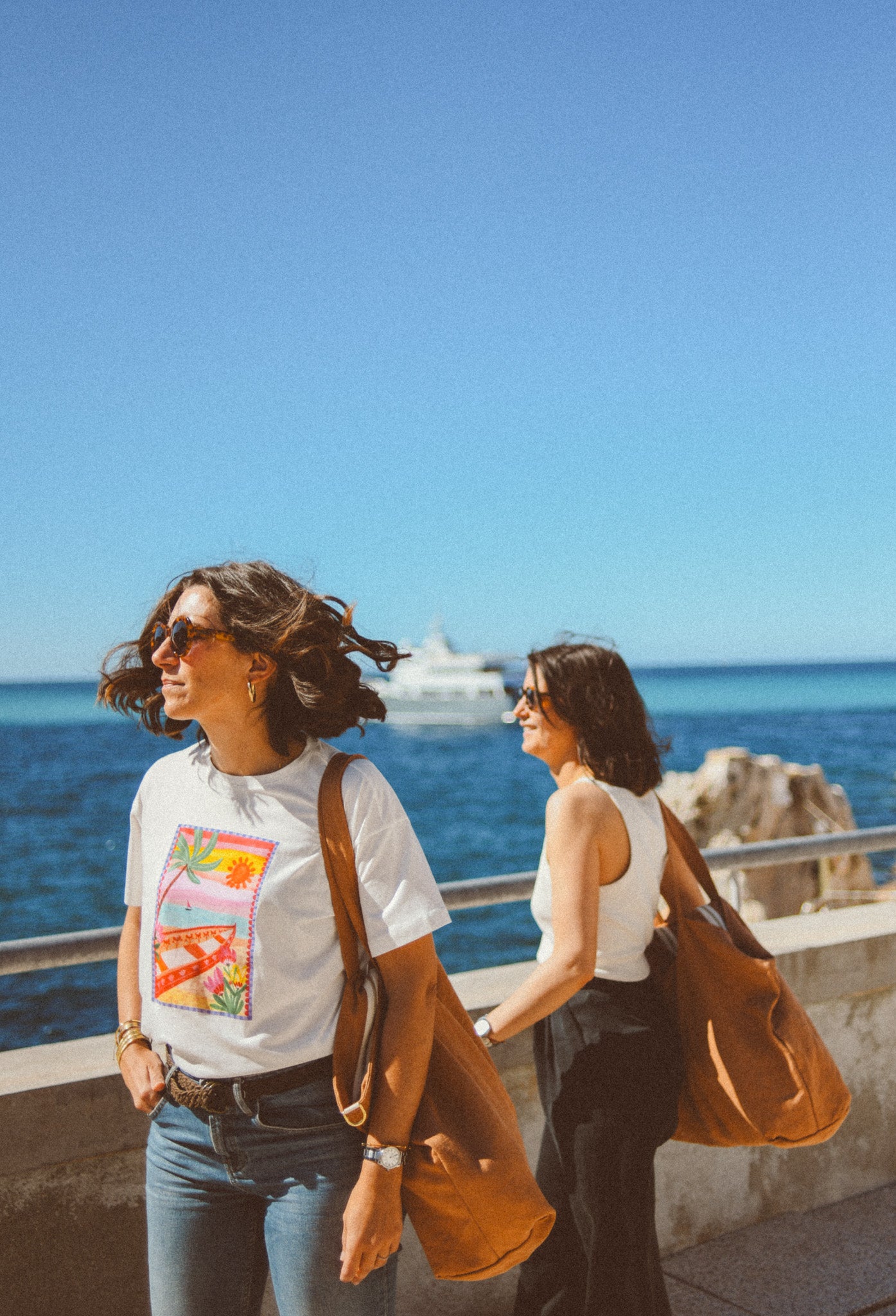 Alba, le sac XL zippé en lin personnalisé
