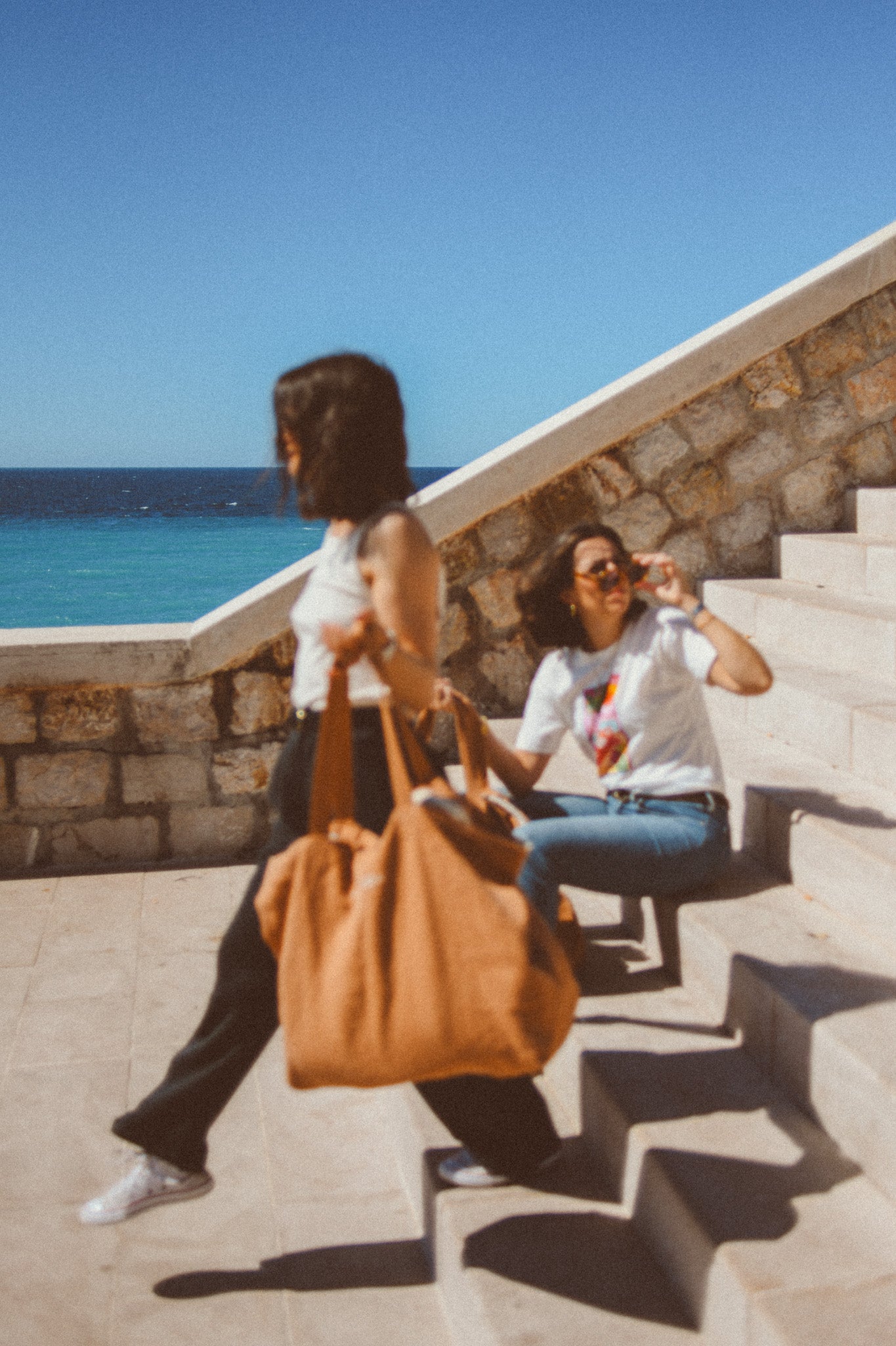 Alba, le sac XL zippé en lin personnalisé