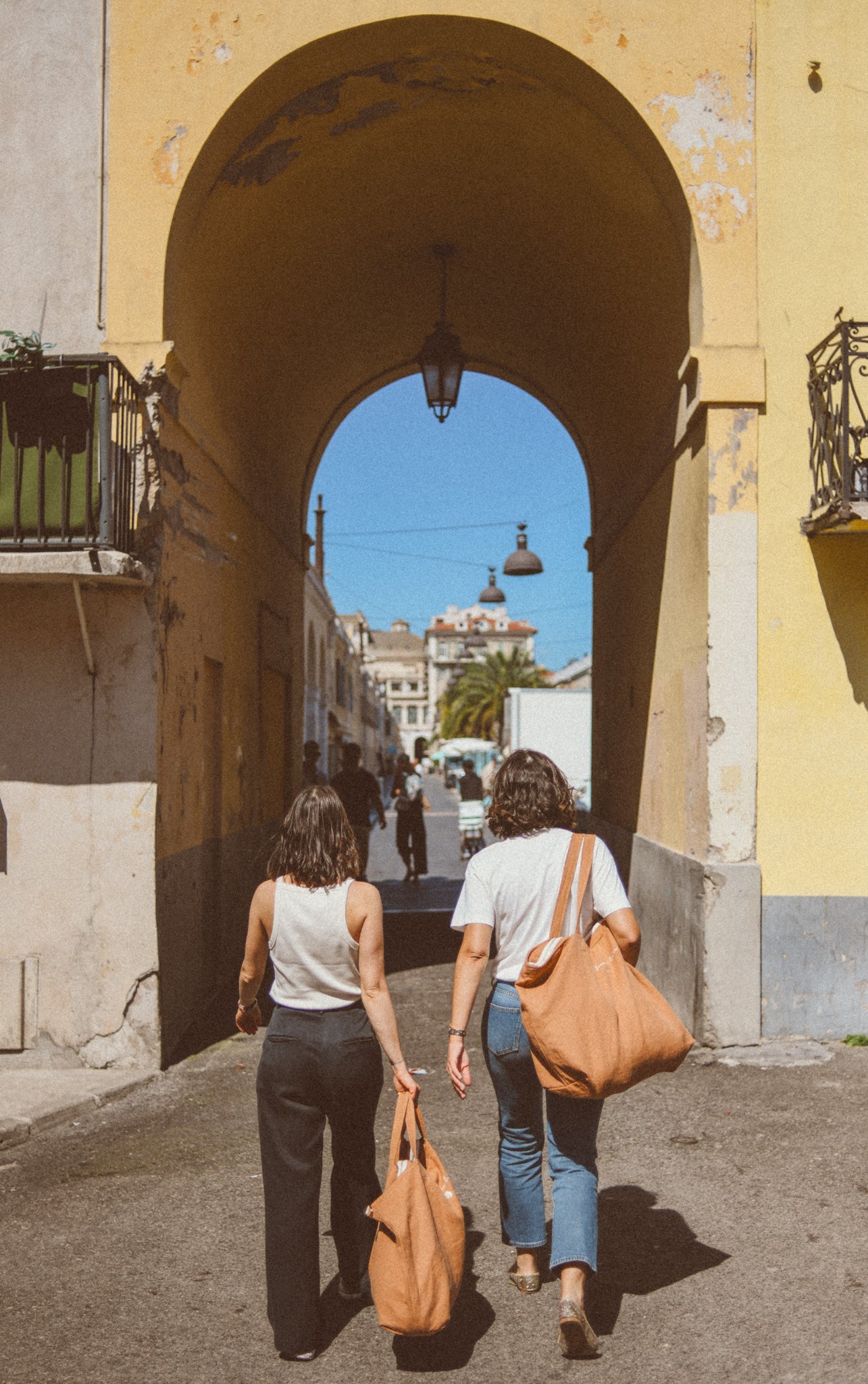Alba, le sac XL zippé en lin personnalisé