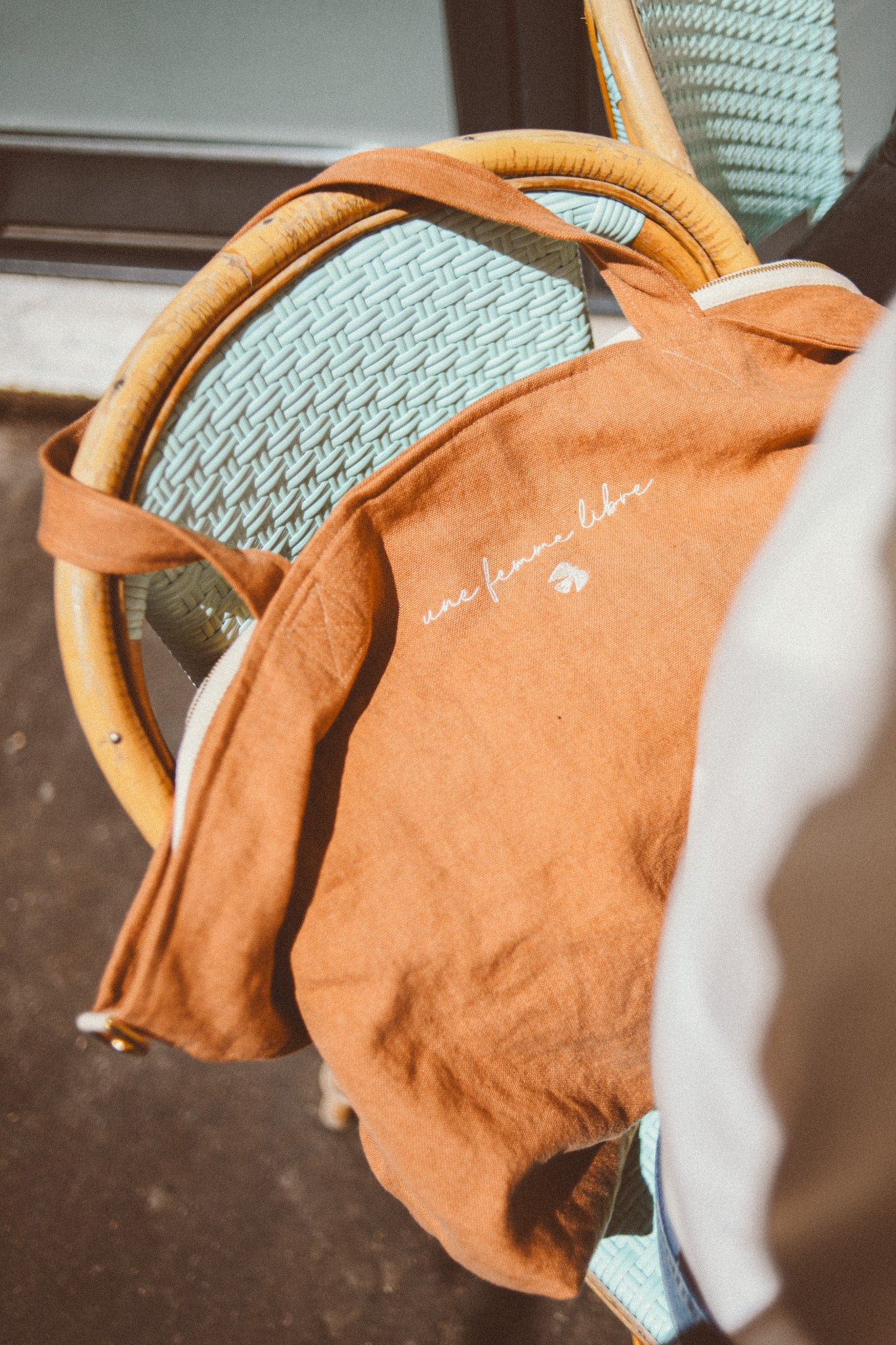 Alba, le sac XL zippé en lin personnalisé