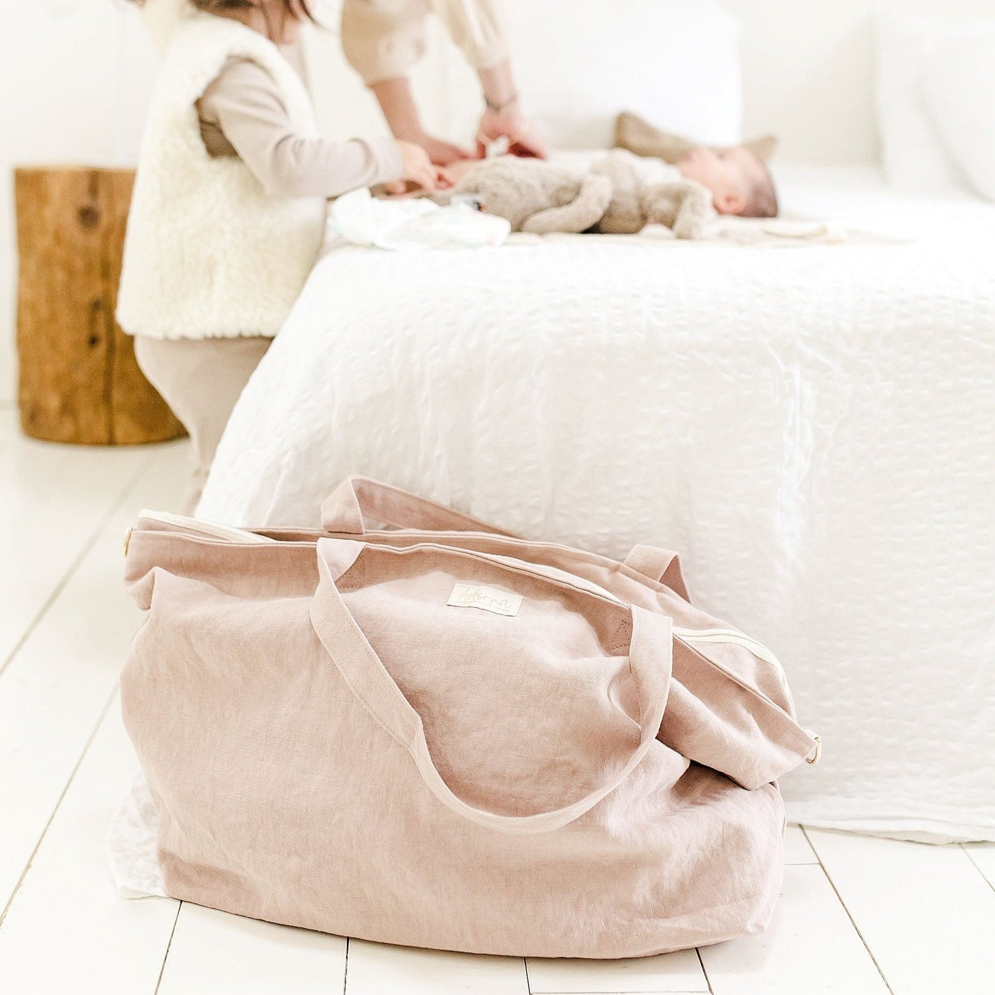 Caroline, le sac XL zippé en lin