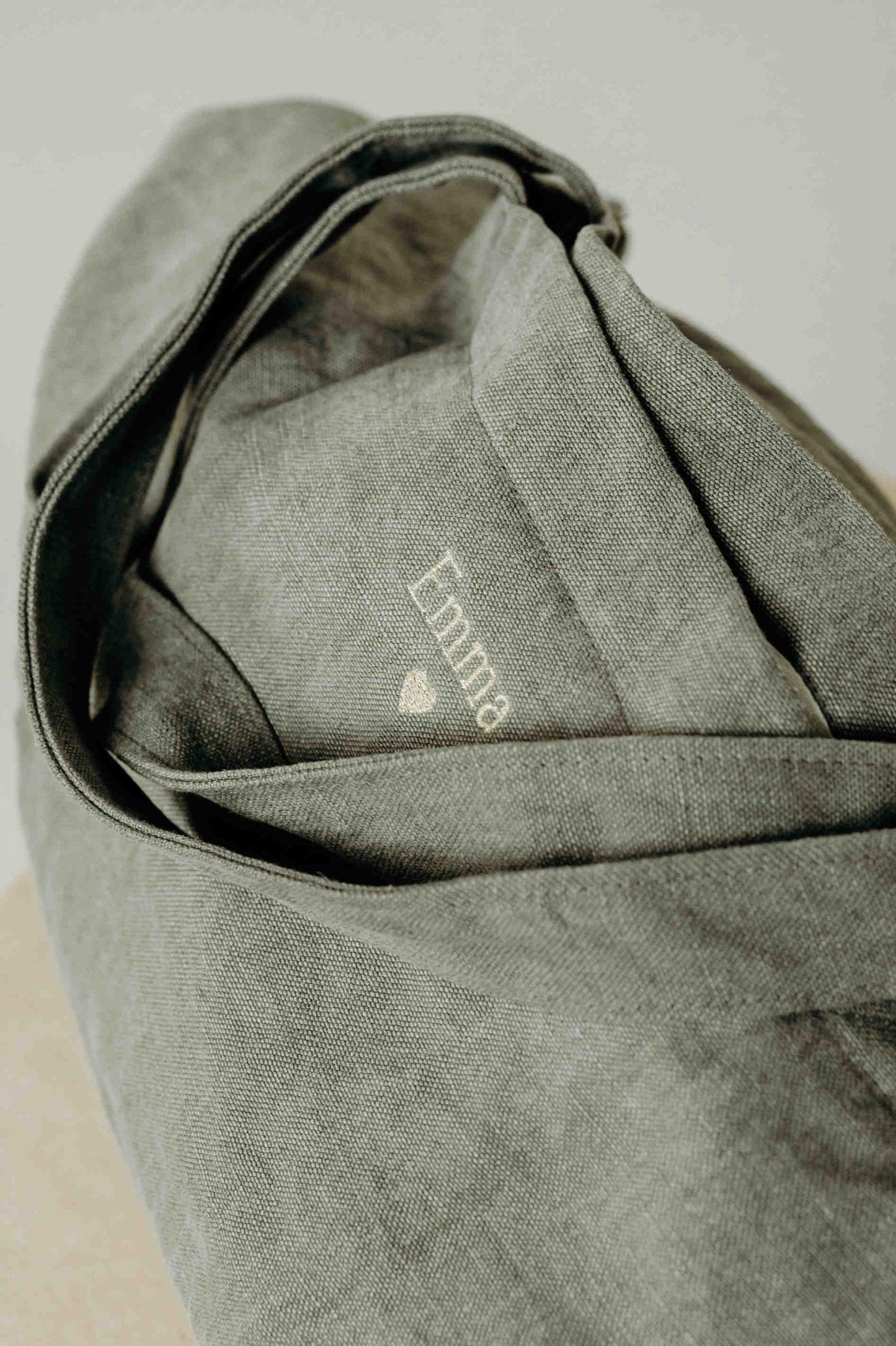 Emma, le cabas M en lin personnalisé