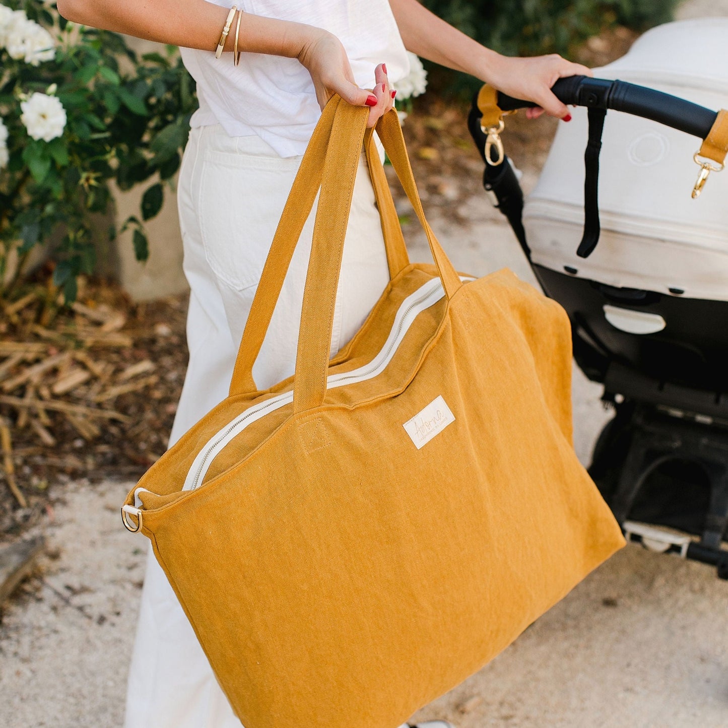 Caroline, le sac XL zippé en lin
