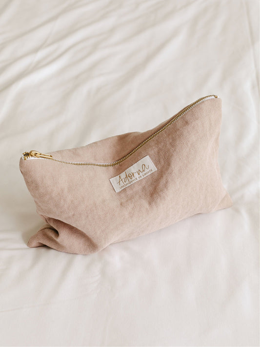 Julie, la pochette en lin personnalisée